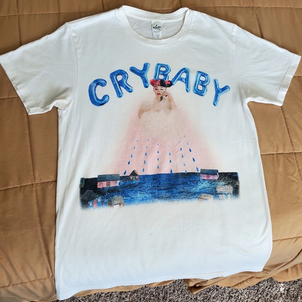 Melanie Martinez Cry Baby Vintage White Pastel Tee Shirt
